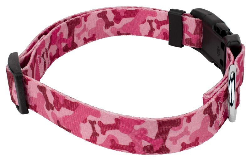 Country Brook Design Country Brook Petz - Pink Bone Camo Deluxe Dog Collar - Made in The U.S.A. - Camouflage Collection Featuring Rugged Designs (1 Inch, Medium) - Image 4